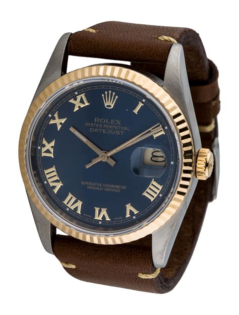 rolex oyster perpetual date leather strap|rolex oyster perpetual datejust strap.